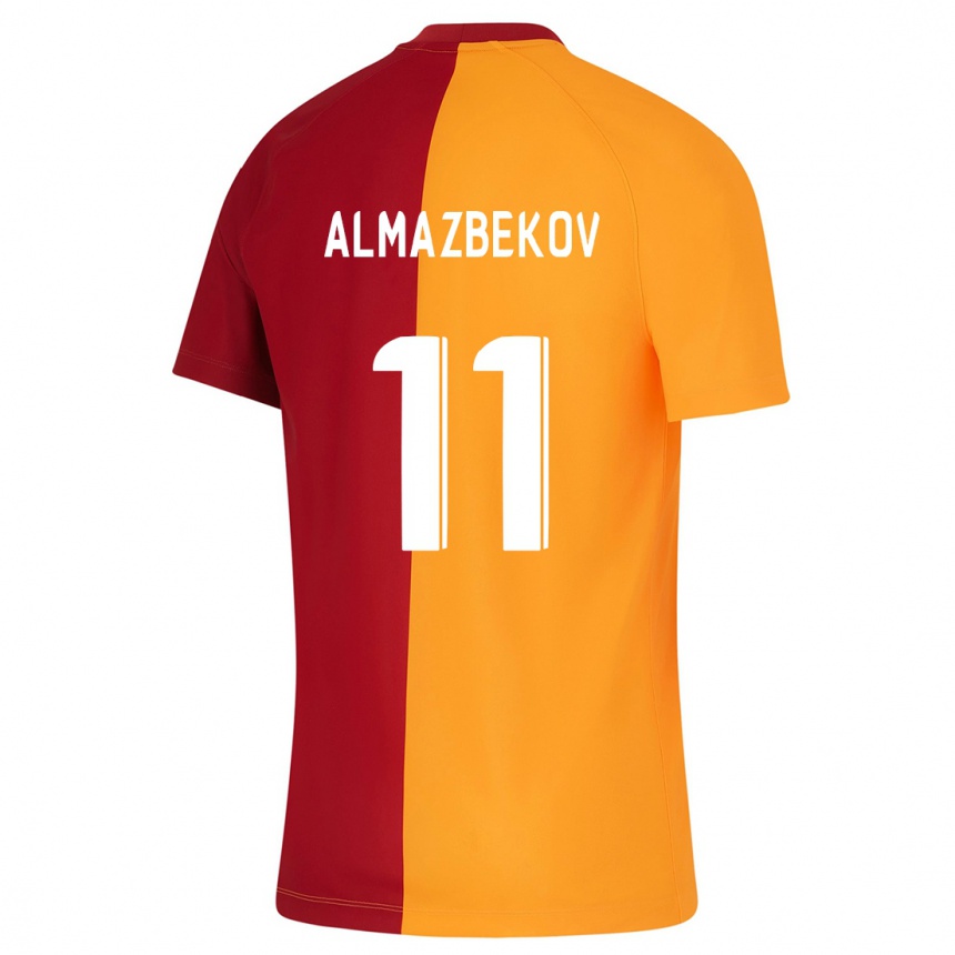 Mujer Fútbol Camiseta Beknaz Almazbekov #11 Naranja 1ª Equipación 2023/24 Perú