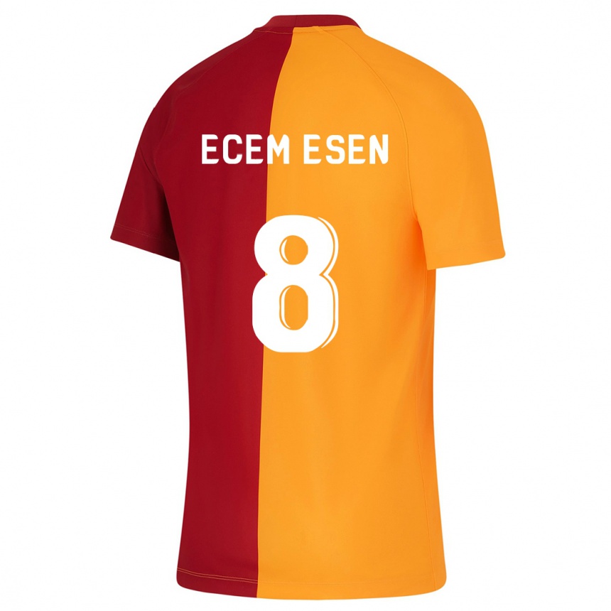 Mujer Fútbol Camiseta Emine Ecem Esen #8 Naranja 1ª Equipación 2023/24 Perú