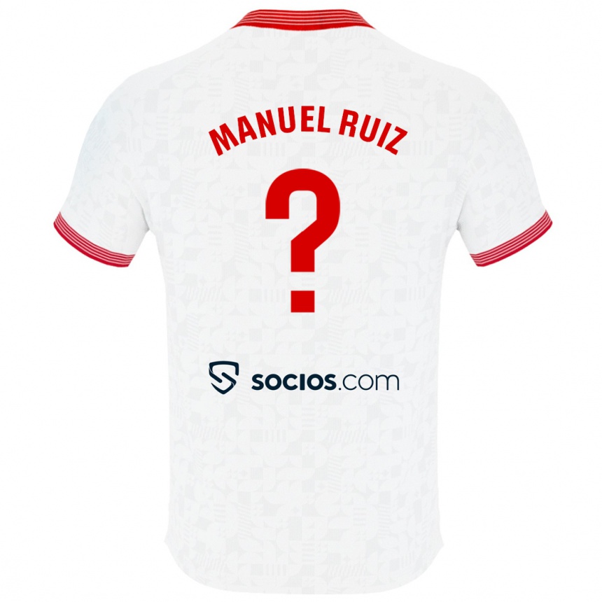 Mujer Fútbol Camiseta José Manuel Ruiz #0 Blanco 1ª Equipación 2023/24 Perú