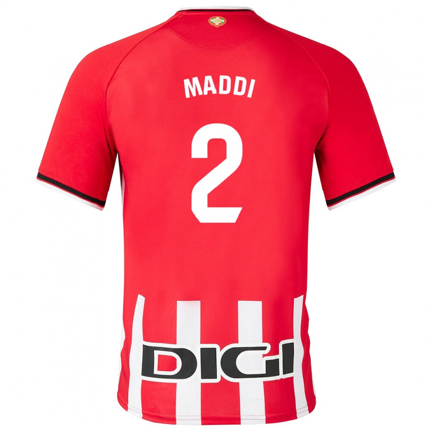 Mujer Fútbol Camiseta Maddi Torre Larrañaga #2 Rojo 1ª Equipación 2023/24 Perú