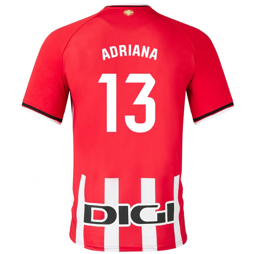 Mujer Fútbol Camiseta Adriana Nanclares Romero #13 Rojo 1ª Equipación 2023/24 Perú