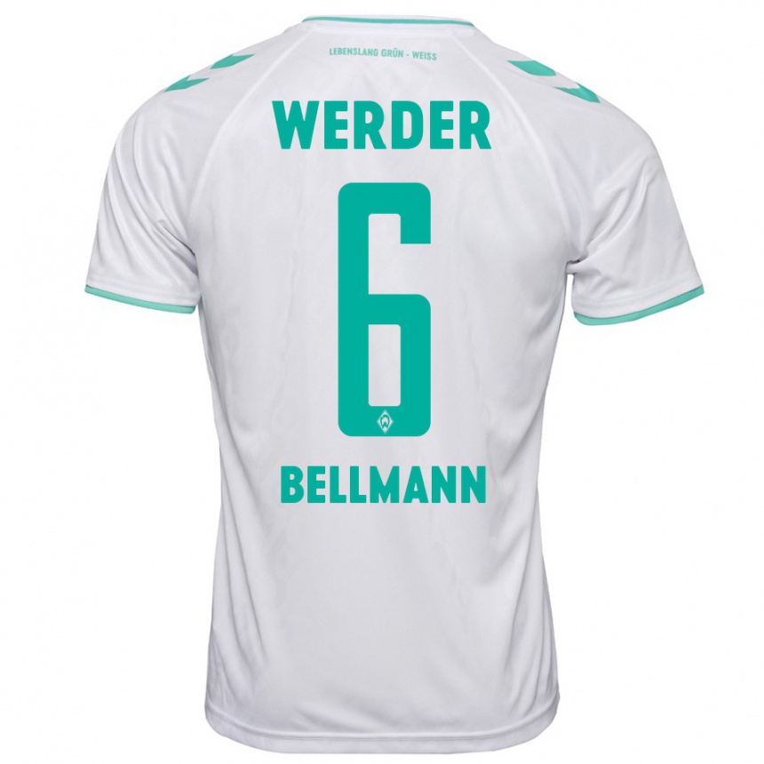 Mujer Fútbol Camiseta Paul Bellmann #6 Blanco 2ª Equipación 2023/24 Perú