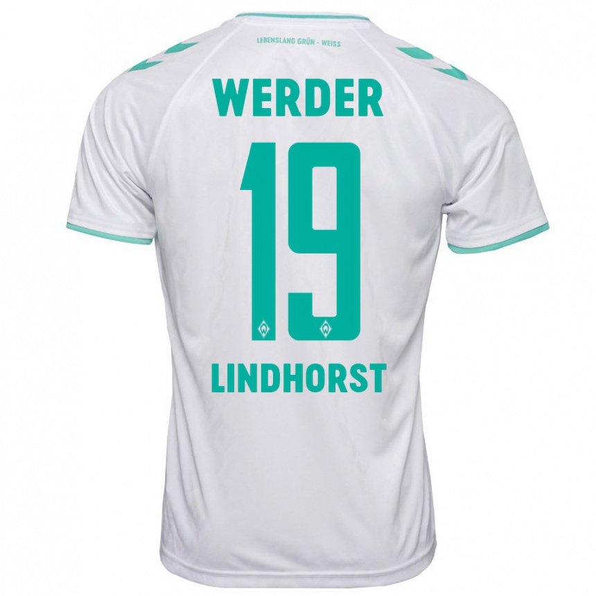 Mujer Fútbol Camiseta Jerrit Lindhorst #19 Blanco 2ª Equipación 2023/24 Perú