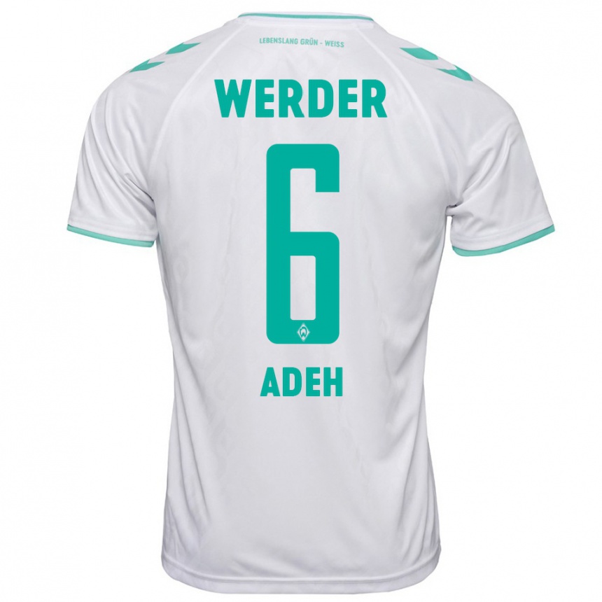 Mujer Fútbol Camiseta Wesley Adeh #6 Blanco 2ª Equipación 2023/24 Perú