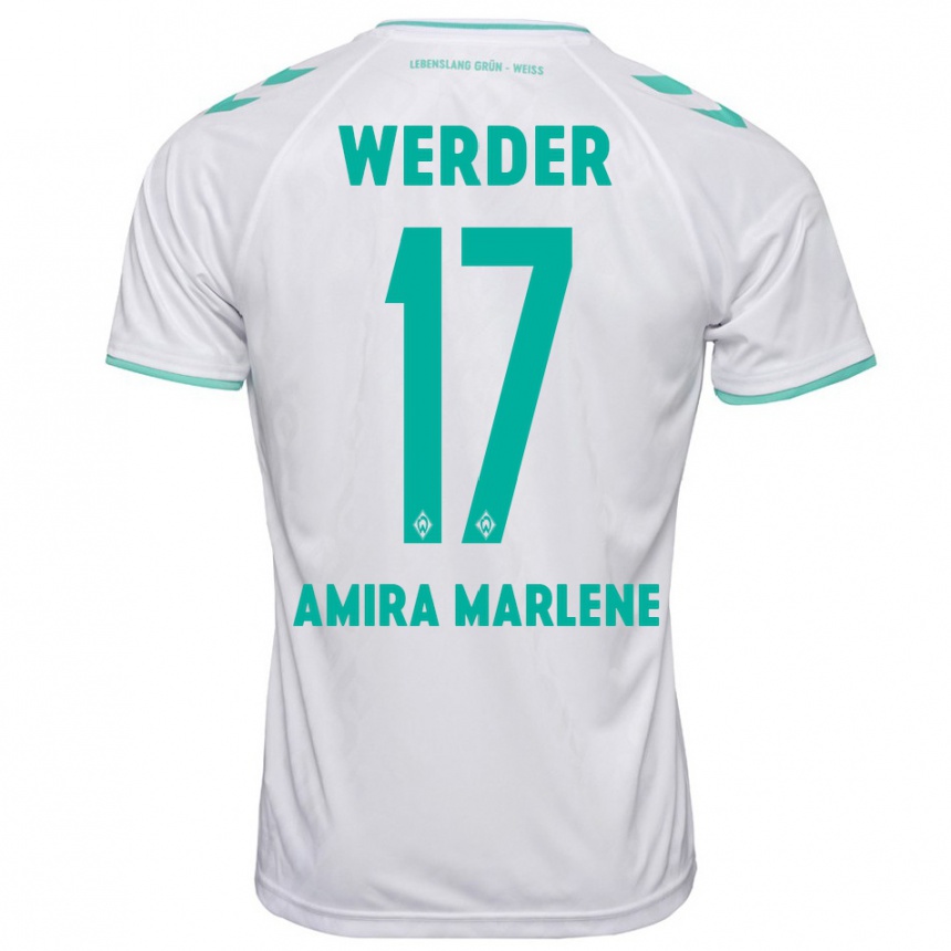 Mujer Fútbol Camiseta Amira Marlene Dahl #17 Blanco 2ª Equipación 2023/24 Perú