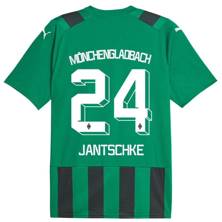 Mujer Fútbol Camiseta Tony Jantschke #24 Verde Negro 2ª Equipación 2023/24 Perú