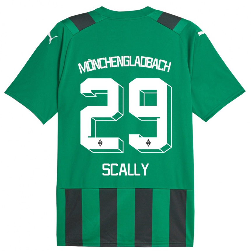 Mujer Fútbol Camiseta Joe Scally #29 Verde Negro 2ª Equipación 2023/24 Perú