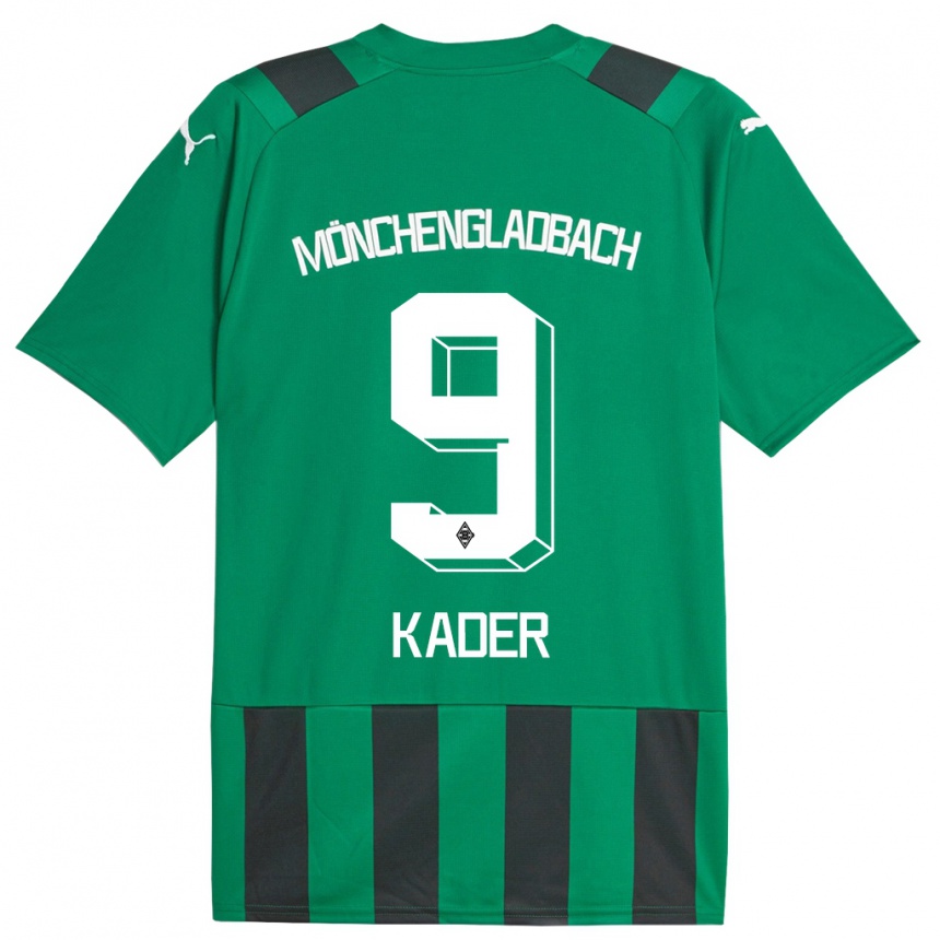 Mujer Fútbol Camiseta Cagatay Kader #9 Verde Negro 2ª Equipación 2023/24 Perú