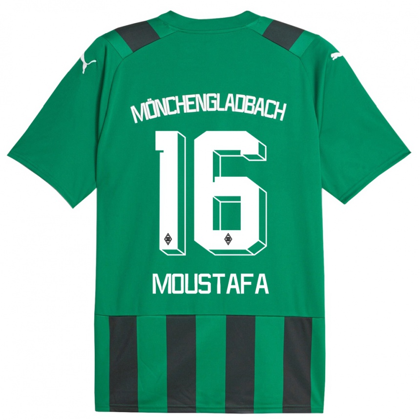 Mujer Fútbol Camiseta Moustafa Ashraf Moustafa #16 Verde Negro 2ª Equipación 2023/24 Perú