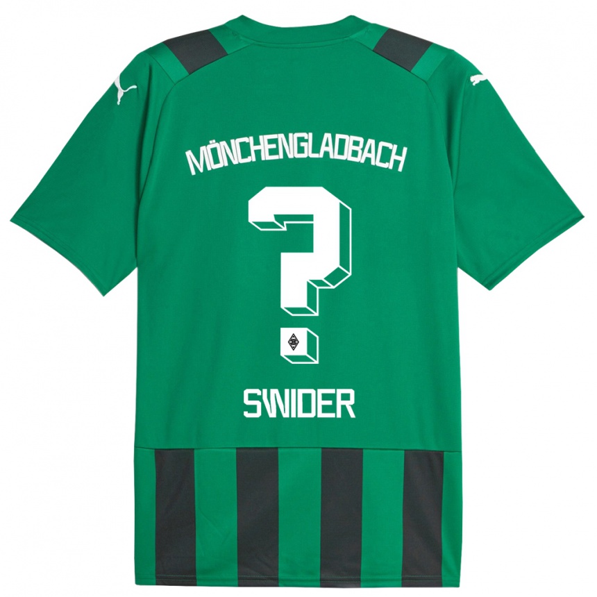 Mujer Fútbol Camiseta Niklas Swider #0 Verde Negro 2ª Equipación 2023/24 Perú