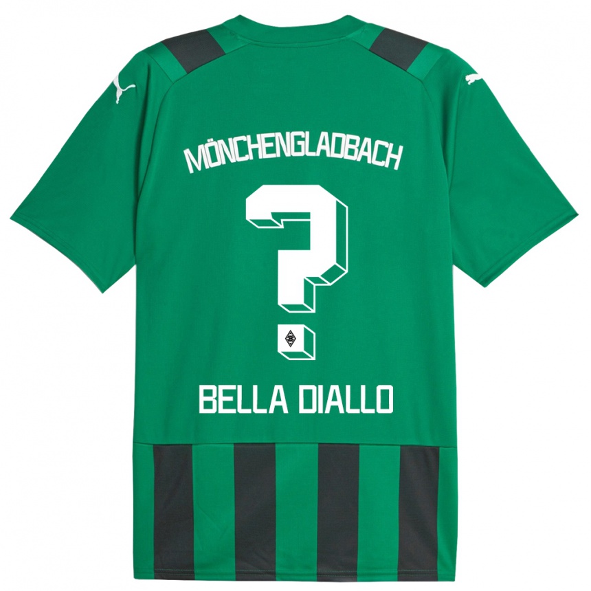 Mujer Fútbol Camiseta Oumar Bella Diallo #0 Verde Negro 2ª Equipación 2023/24 Perú