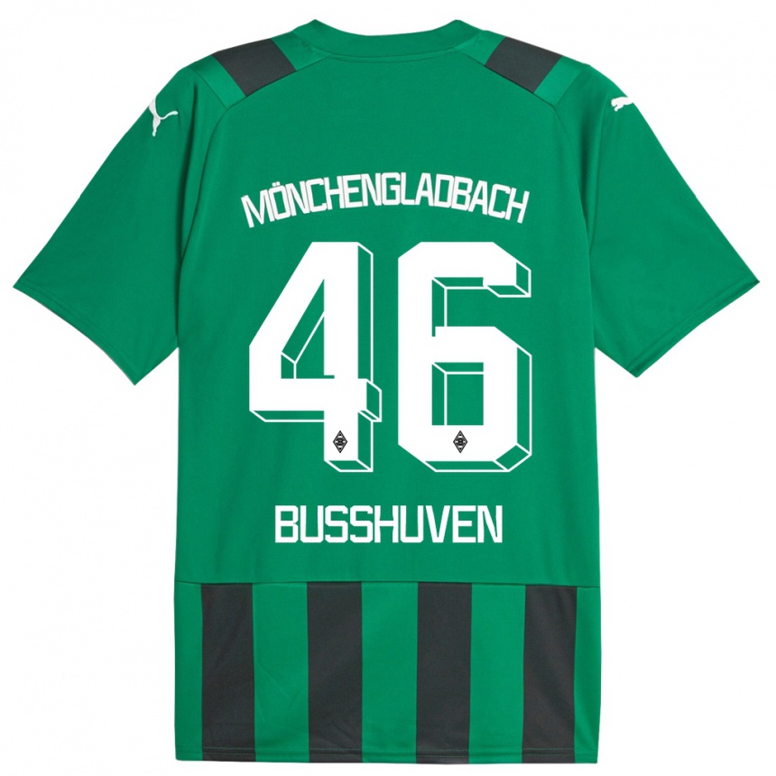 Mujer Fútbol Camiseta Alina Busshuven #46 Verde Negro 2ª Equipación 2023/24 Perú