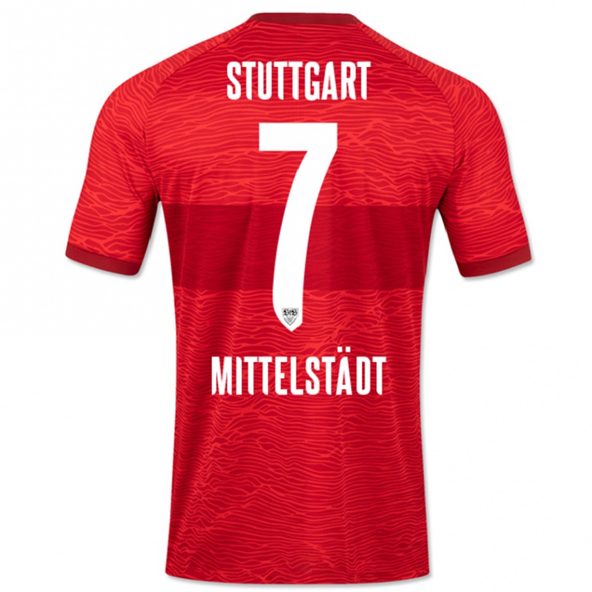 Mujer Fútbol Camiseta Maximilian Mittelstädt #7 Rojo 2ª Equipación 2023/24 Perú