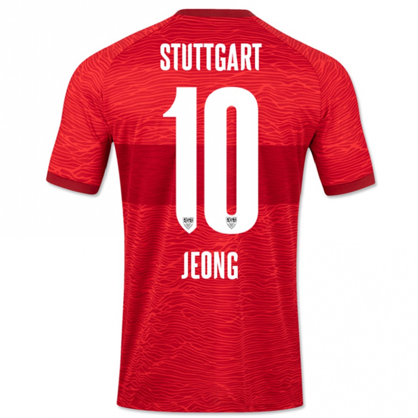 Mujer Fútbol Camiseta Woo-Yeong Jeong #10 Rojo 2ª Equipación 2023/24 Perú