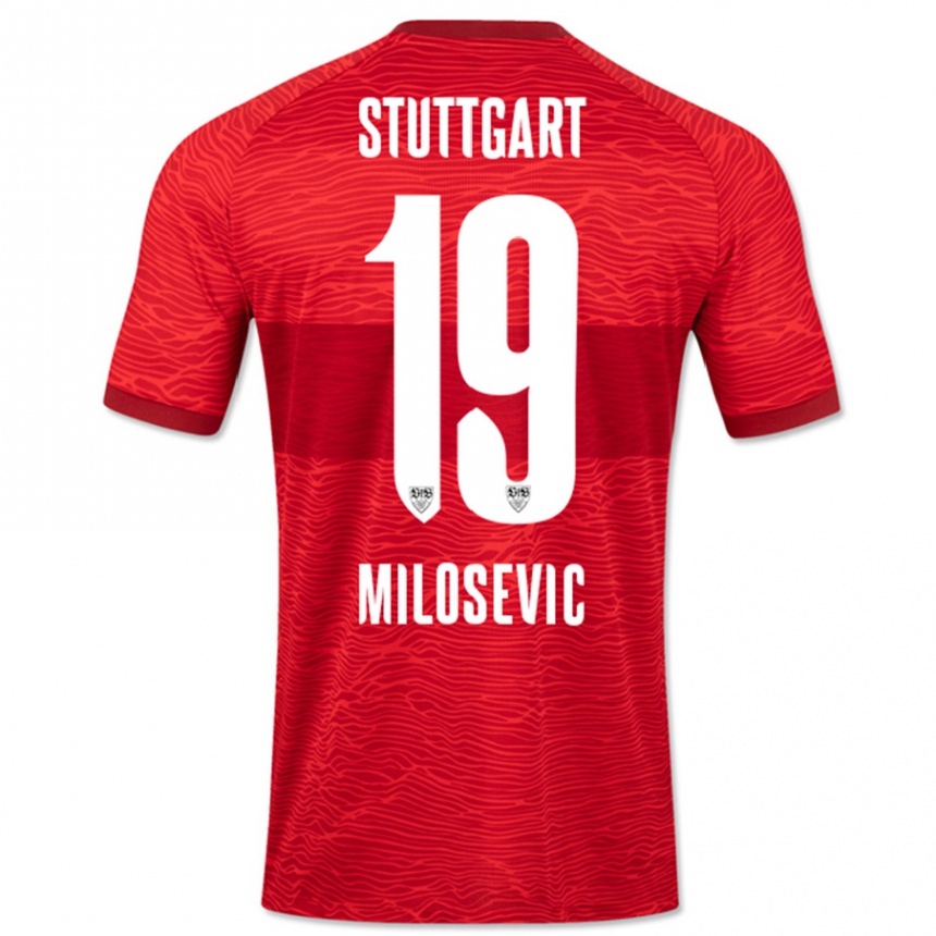 Mujer Fútbol Camiseta Jovan Milosevic #19 Rojo 2ª Equipación 2023/24 Perú