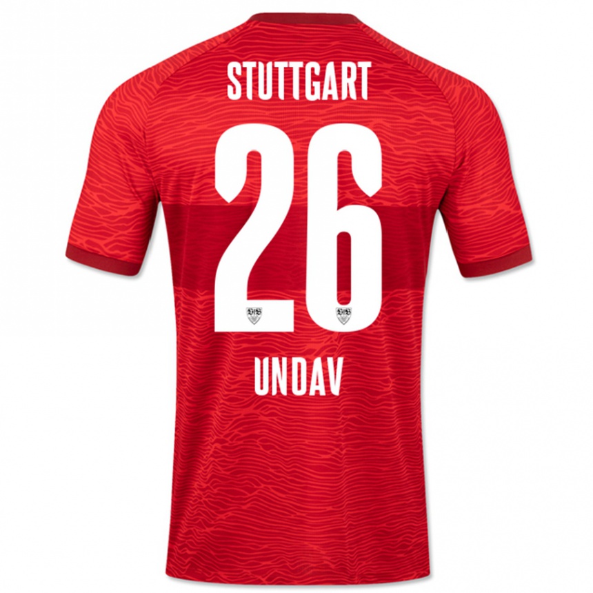 Mujer Fútbol Camiseta Deniz Undav #26 Rojo 2ª Equipación 2023/24 Perú