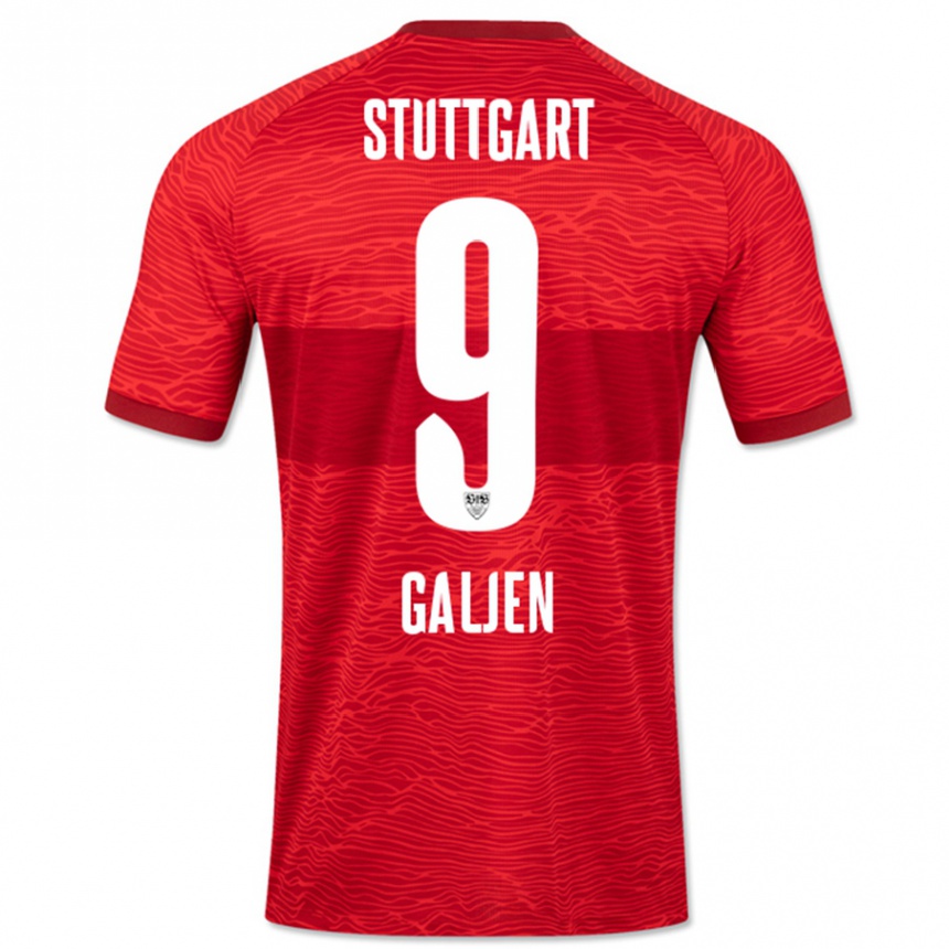 Mujer Fútbol Camiseta Dejan Galjen #9 Rojo 2ª Equipación 2023/24 Perú