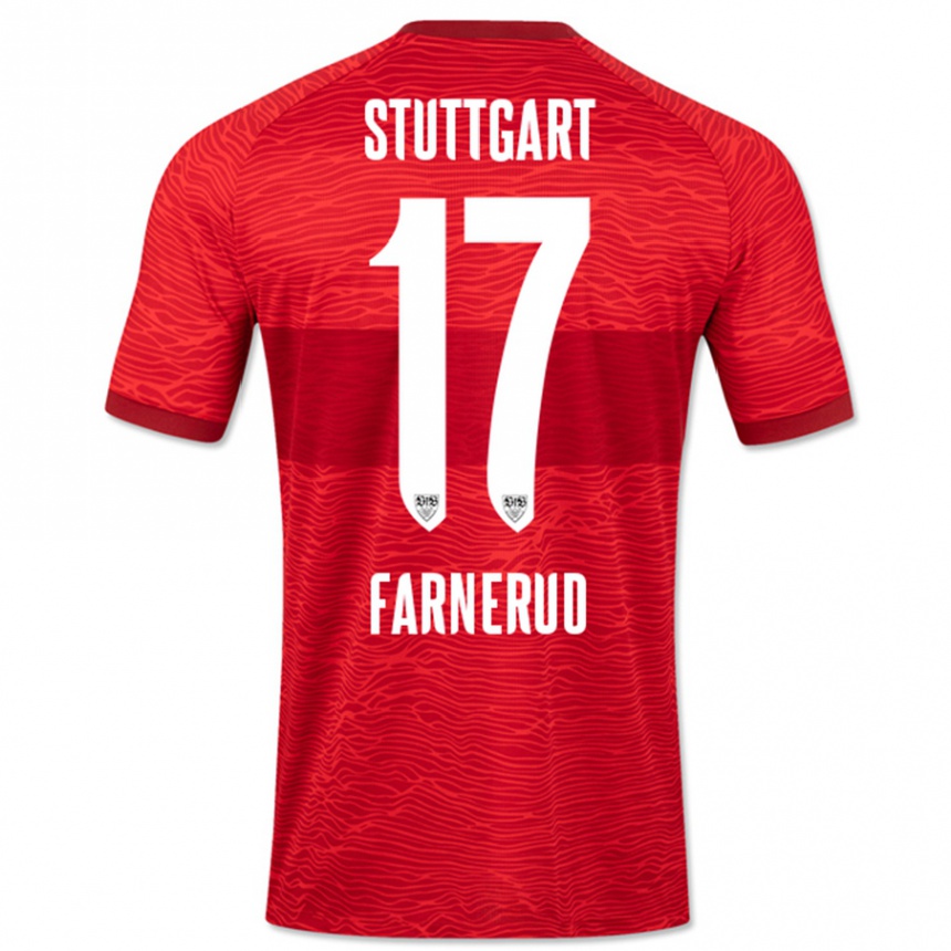 Mujer Fútbol Camiseta Colin Farnerud #17 Rojo 2ª Equipación 2023/24 Perú