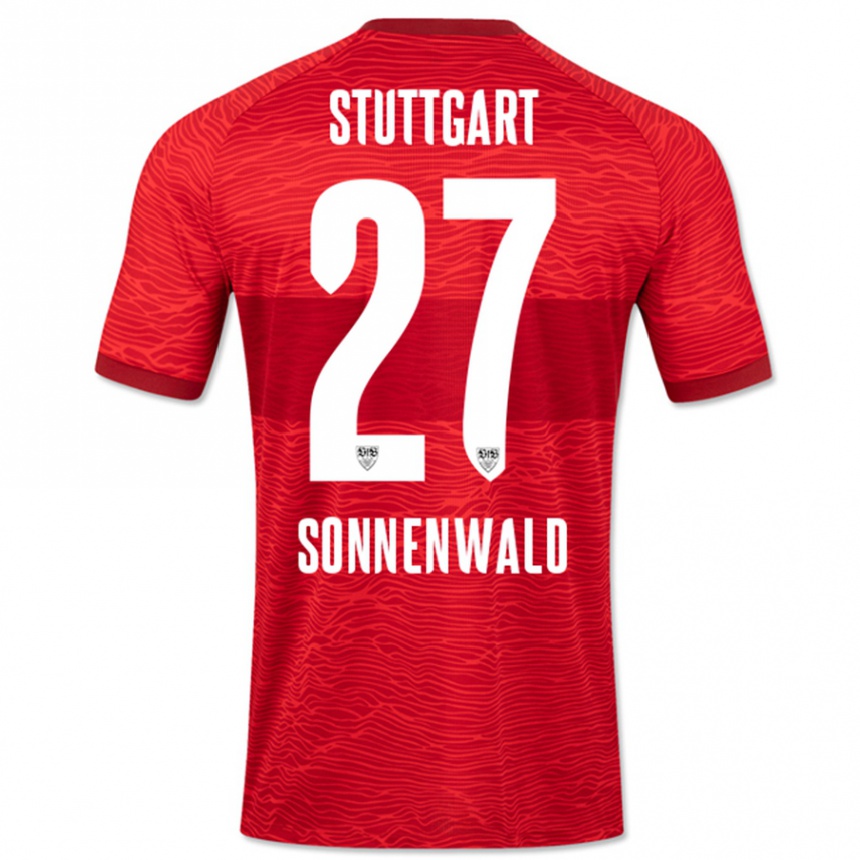 Mujer Fútbol Camiseta Lukas Sonnenwald #27 Rojo 2ª Equipación 2023/24 Perú