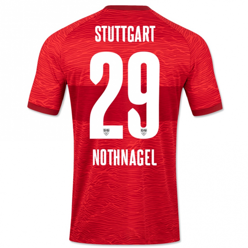 Mujer Fútbol Camiseta Dominik Nothnagel #29 Rojo 2ª Equipación 2023/24 Perú