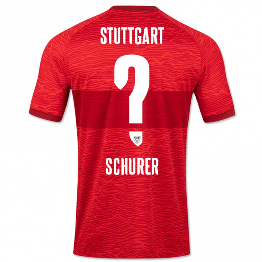 Mujer Fútbol Camiseta Leon Schürer #0 Rojo 2ª Equipación 2023/24 Perú