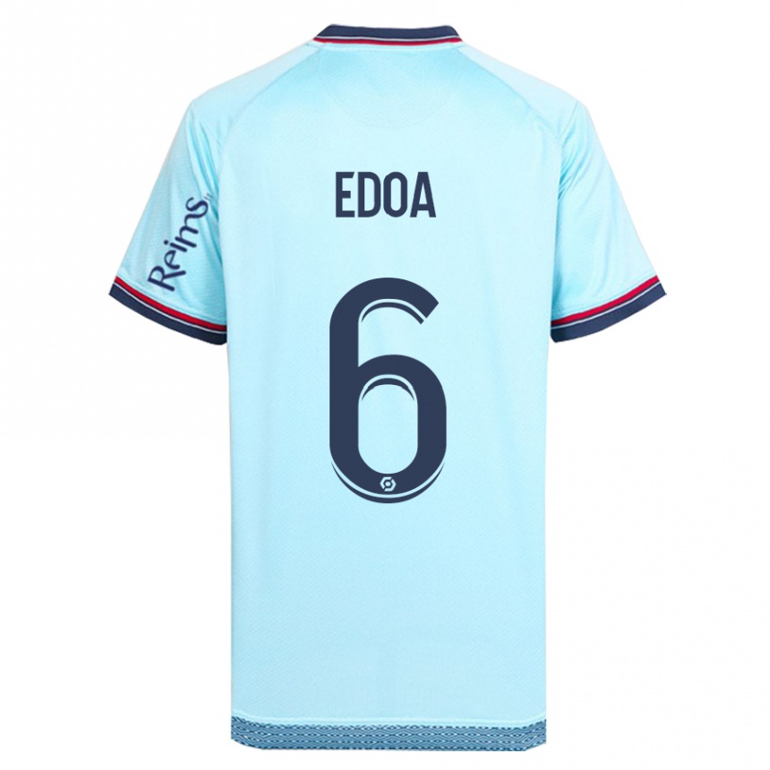 Mujer Fútbol Camiseta Valentin Atangana Edoa #6 Cielo Azul 2ª Equipación 2023/24 Perú