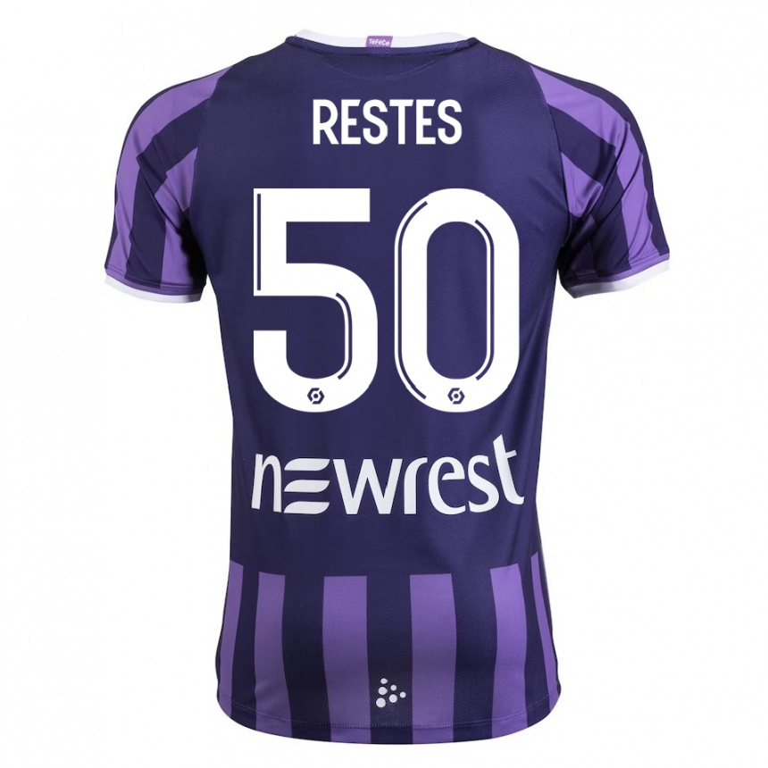 Mujer Fútbol Camiseta Guillaume Restes #50 Morado 2ª Equipación 2023/24 Perú