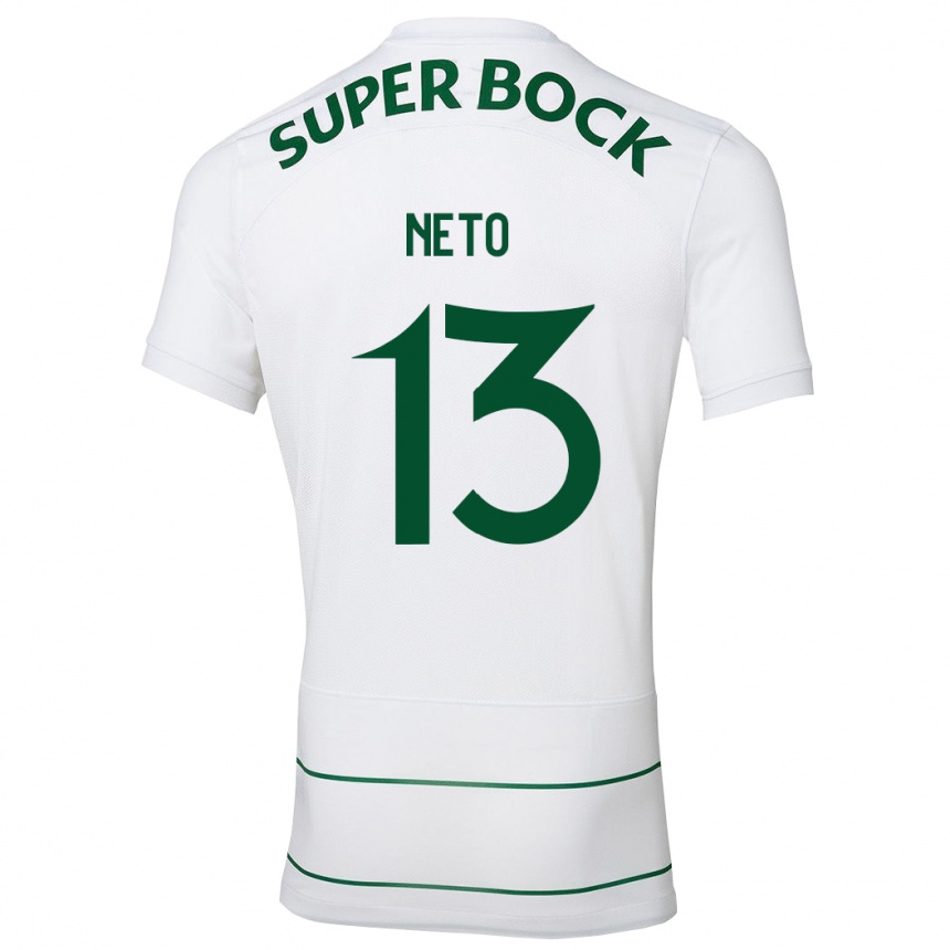 Mujer Fútbol Camiseta Luís Neto #13 Blanco 2ª Equipación 2023/24 Perú