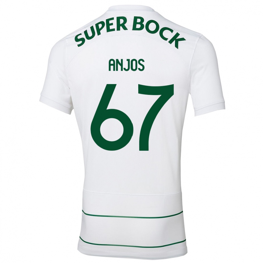 Mujer Fútbol Camiseta Lucas Anjos #67 Blanco 2ª Equipación 2023/24 Perú