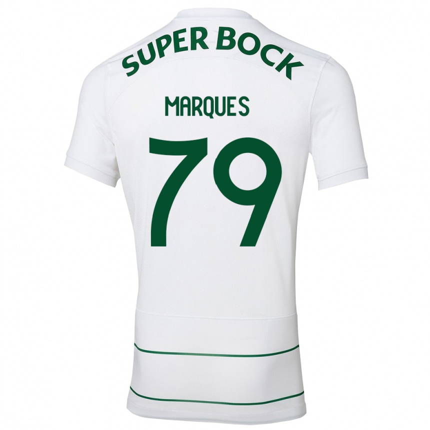 Mujer Fútbol Camiseta Rodrigo Marquês #79 Blanco 2ª Equipación 2023/24 Perú