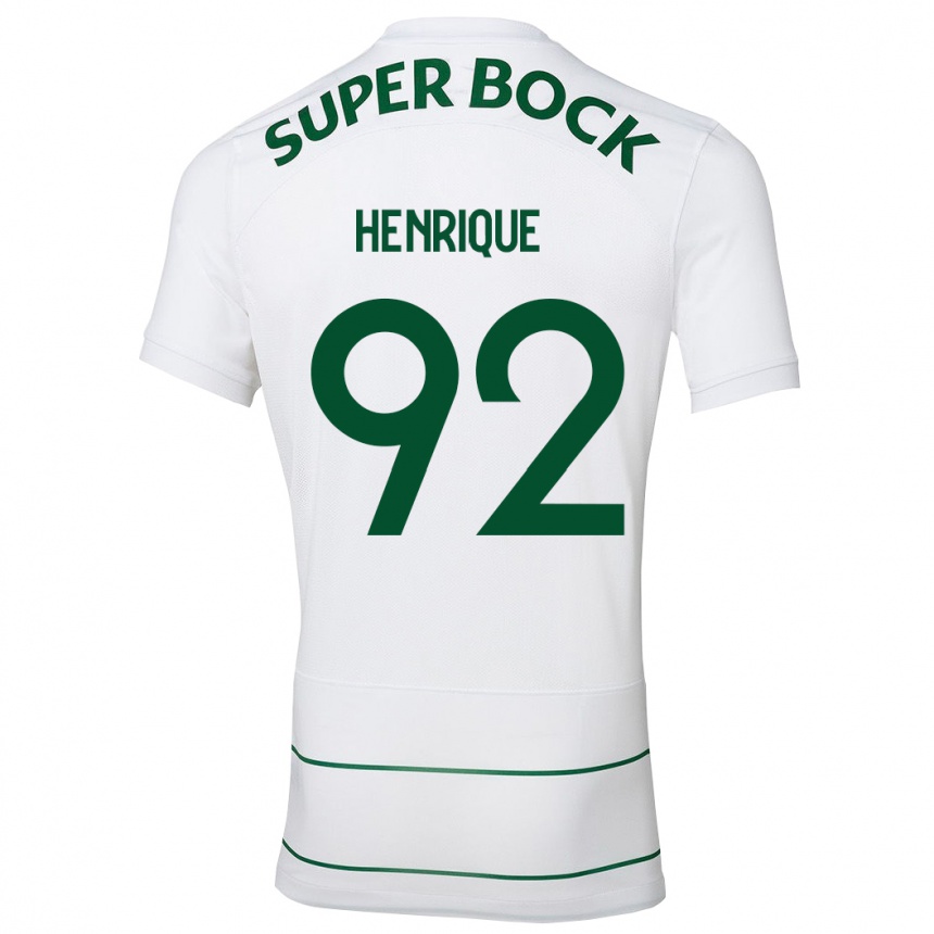 Mujer Fútbol Camiseta Eduardo Henrique #92 Blanco 2ª Equipación 2023/24 Perú