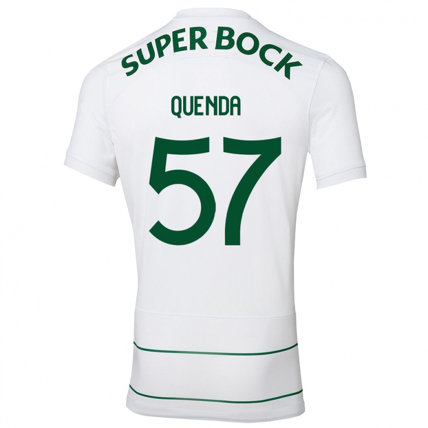 Mujer Fútbol Camiseta Geovany Quenda #57 Blanco 2ª Equipación 2023/24 Perú