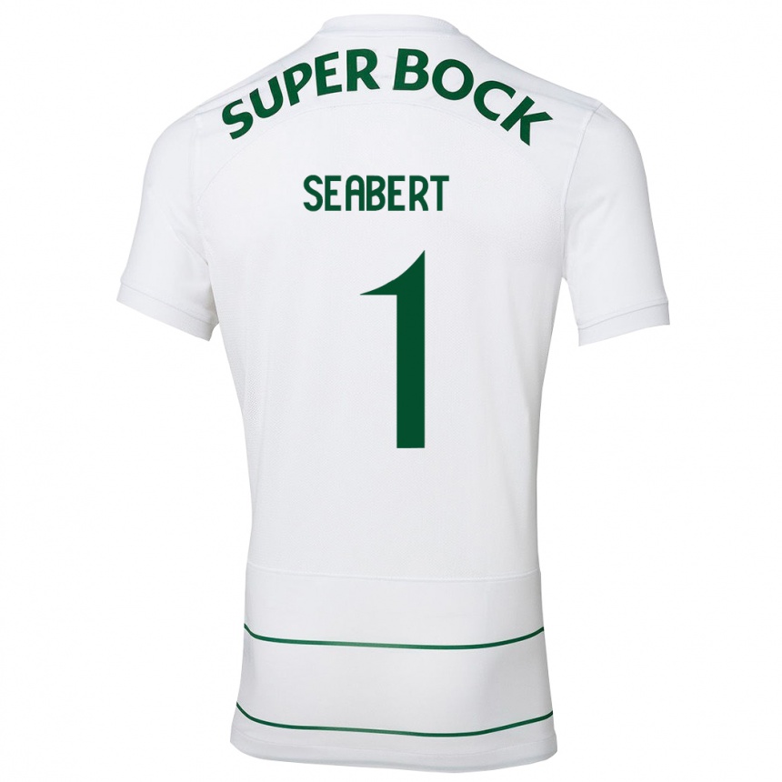 Mujer Fútbol Camiseta Hannah Grace Seabert #1 Blanco 2ª Equipación 2023/24 Perú