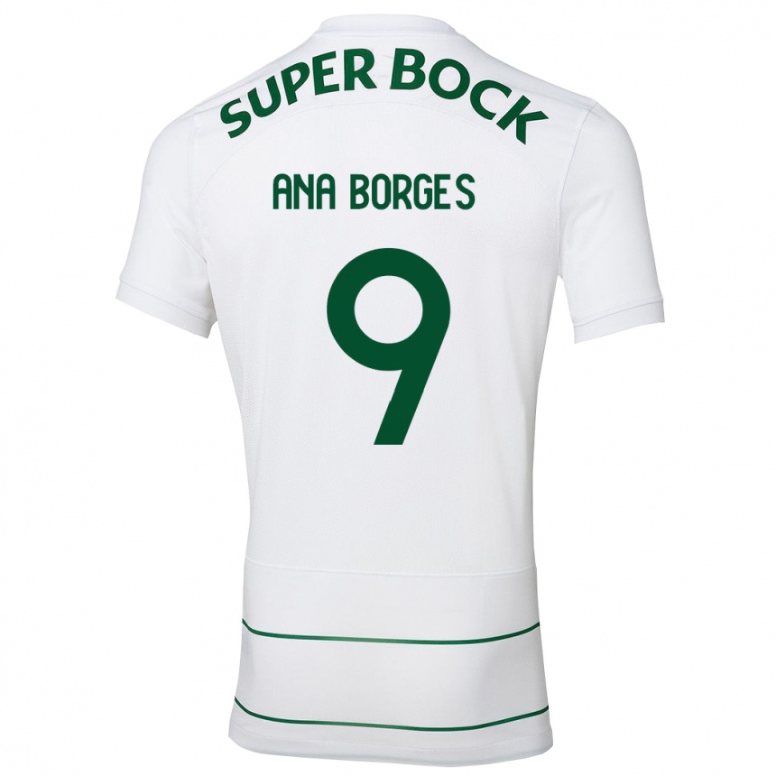 Mujer Fútbol Camiseta Ana Catarina Marques Borges #9 Blanco 2ª Equipación 2023/24 Perú