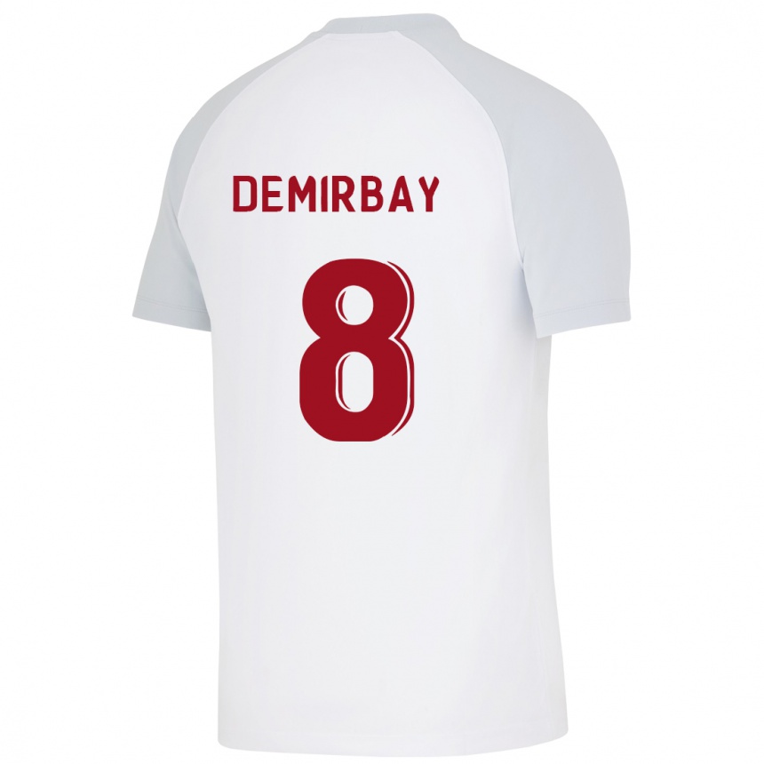 Mujer Fútbol Camiseta Kerem Demirbay #8 Blanco 2ª Equipación 2023/24 Perú