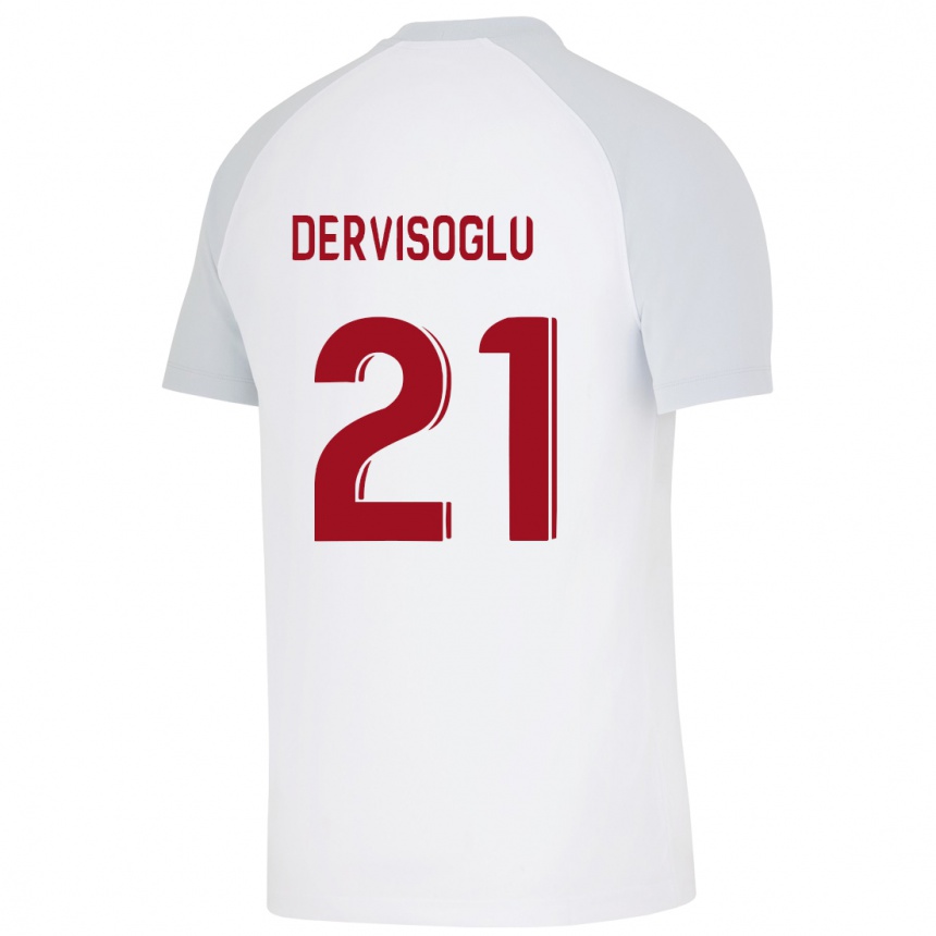 Mujer Fútbol Camiseta Halil Dervişoğlu #21 Blanco 2ª Equipación 2023/24 Perú