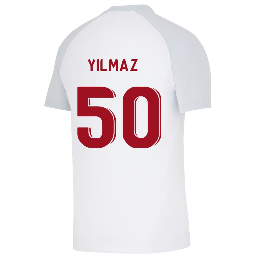 Mujer Fútbol Camiseta Jankat Yılmaz #50 Blanco 2ª Equipación 2023/24 Perú