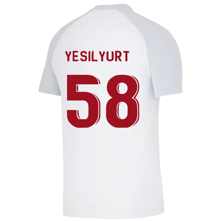 Mujer Fútbol Camiseta Ali Yeşilyurt #58 Blanco 2ª Equipación 2023/24 Perú