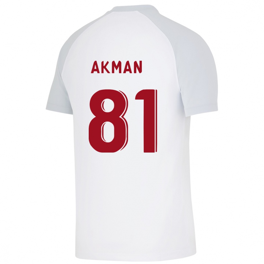 Mujer Fútbol Camiseta Hamza Akman #81 Blanco 2ª Equipación 2023/24 Perú