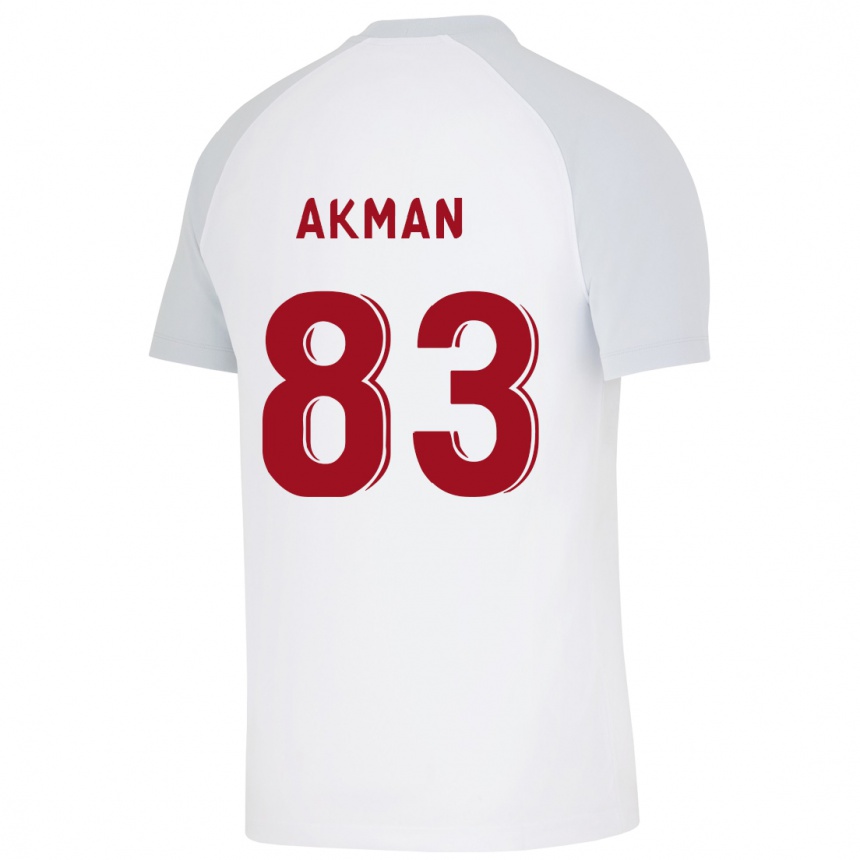 Mujer Fútbol Camiseta Efe Akman #83 Blanco 2ª Equipación 2023/24 Perú