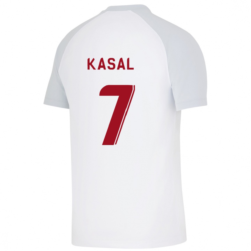 Mujer Fútbol Camiseta Yasin Kasal #7 Blanco 2ª Equipación 2023/24 Perú