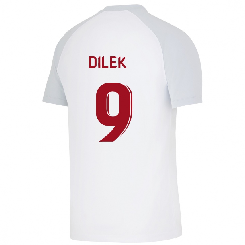 Mujer Fútbol Camiseta Yalin Dilek #9 Blanco 2ª Equipación 2023/24 Perú