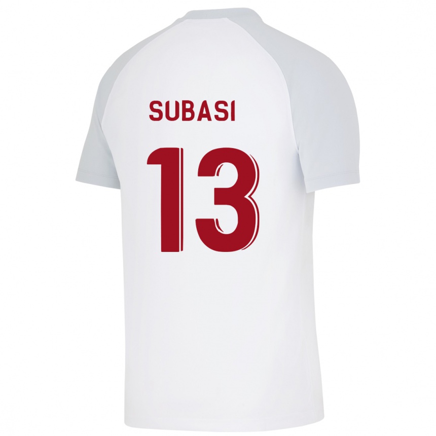 Mujer Fútbol Camiseta Kadir Subasi #13 Blanco 2ª Equipación 2023/24 Perú