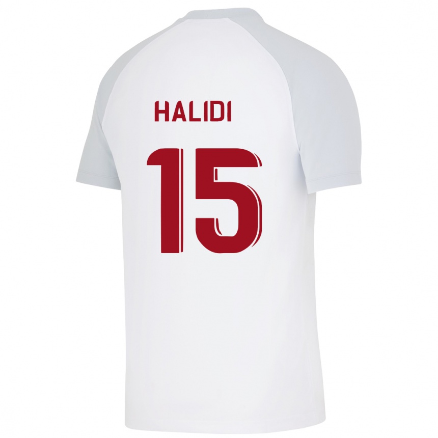 Mujer Fútbol Camiseta Isa Halidi #15 Blanco 2ª Equipación 2023/24 Perú