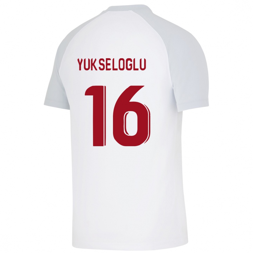 Mujer Fútbol Camiseta Ayaz Yükseloğlu #16 Blanco 2ª Equipación 2023/24 Perú