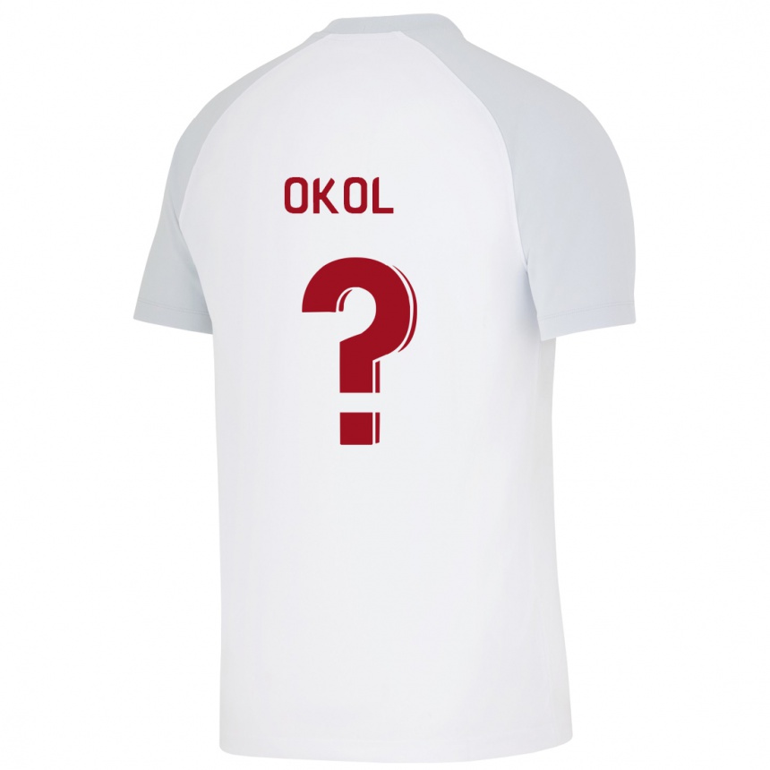 Mujer Fútbol Camiseta Umut Okol #0 Blanco 2ª Equipación 2023/24 Perú