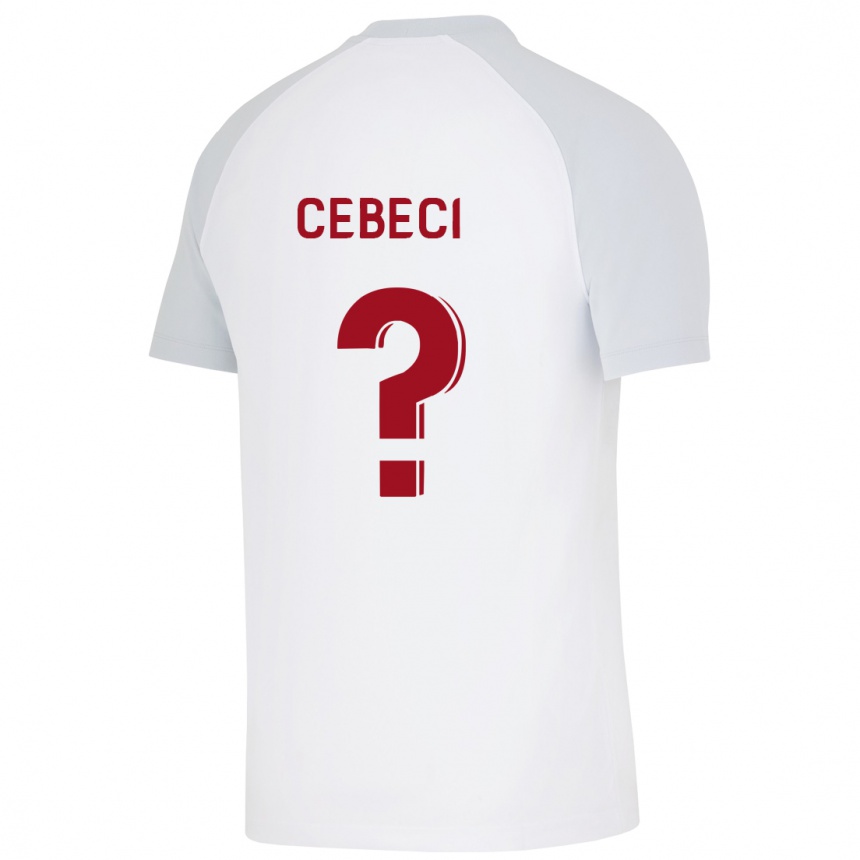 Mujer Fútbol Camiseta Taha Recep Cebeci #0 Blanco 2ª Equipación 2023/24 Perú