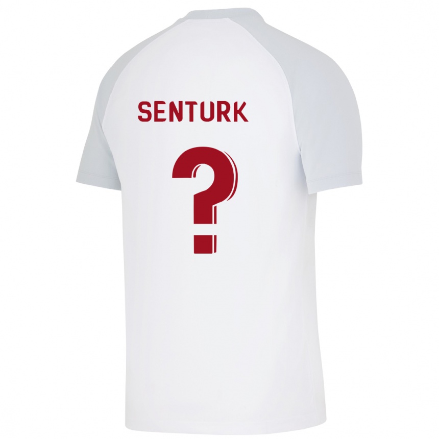 Mujer Fútbol Camiseta Haktan Sentürk #0 Blanco 2ª Equipación 2023/24 Perú