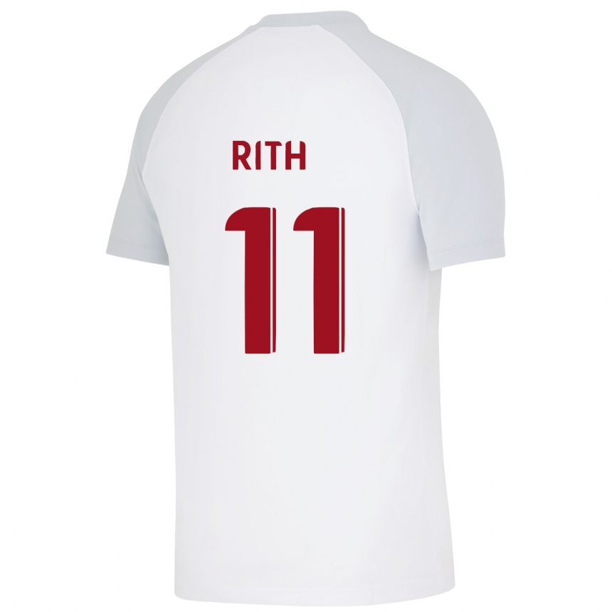 Mujer Fútbol Camiseta Monique Rith #11 Blanco 2ª Equipación 2023/24 Perú