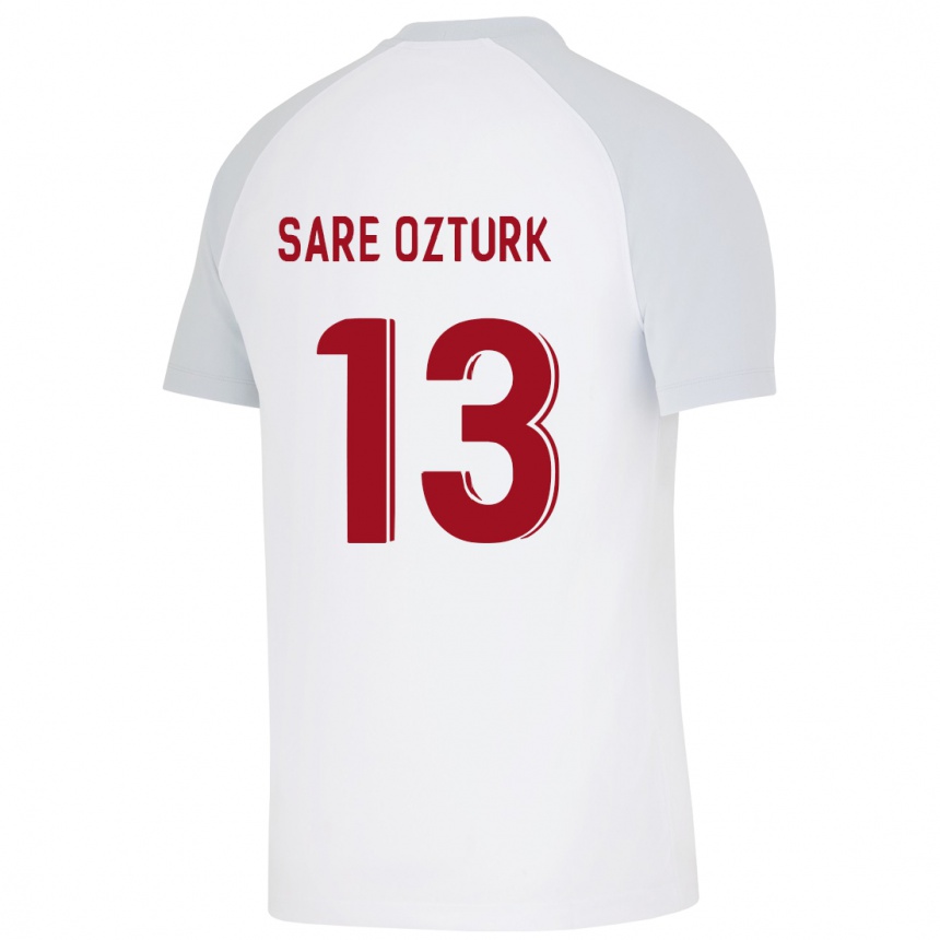 Mujer Fútbol Camiseta Fatma Sare Öztürk #13 Blanco 2ª Equipación 2023/24 Perú